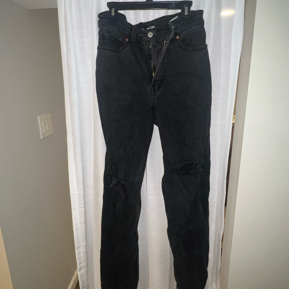 Old navy high rise og loose jeans size 6 tall black